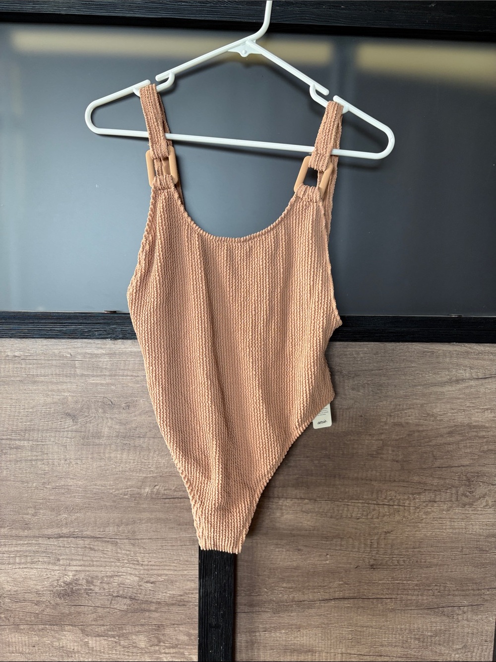 American Eagle Outfitters One-Piece Swimsuit in Tan